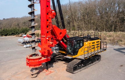 Our SR235M Rotary Multi-Purpose Piling Rig arrives in the UK!