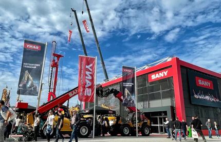 SANY unveils new range of machines at bauma 2022