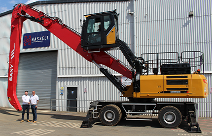 SANY UK appoints E H Hassell & Son as Authorised Dealer for SANY Material Handlers