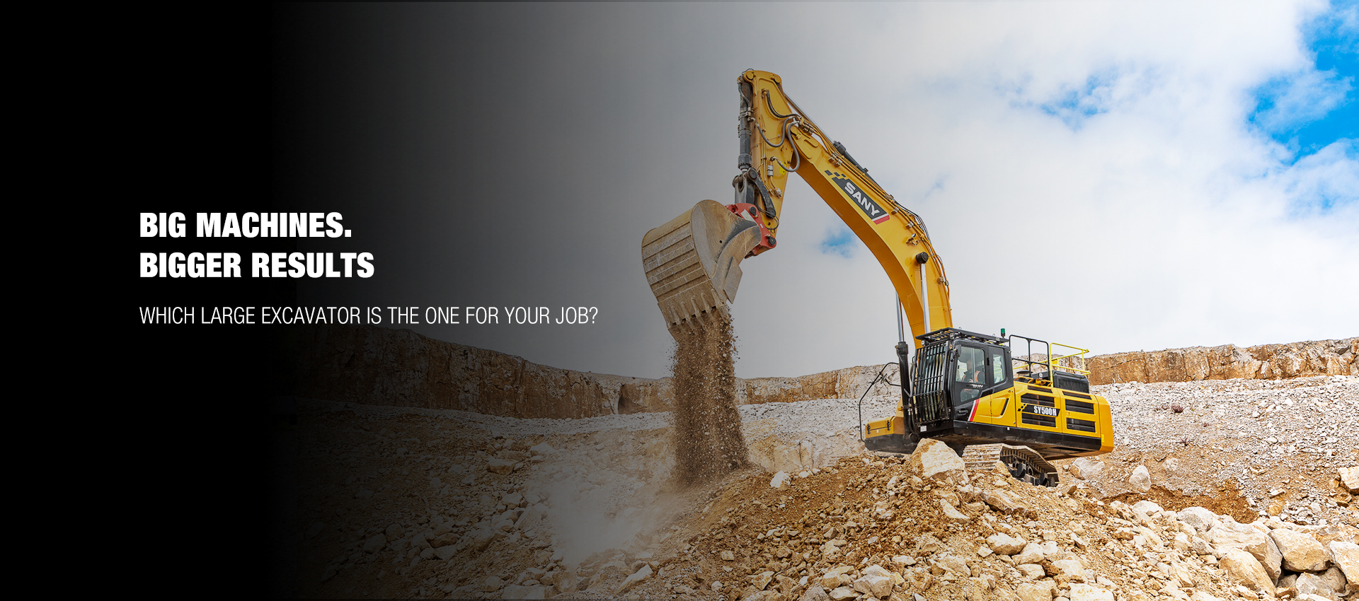 Large Excavator Web Banner