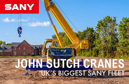 John Sutch Cranes Builds UK's Biggest SANY Mobile Crane Fleet